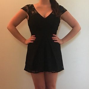 BCBGeneration Black Lace Romper